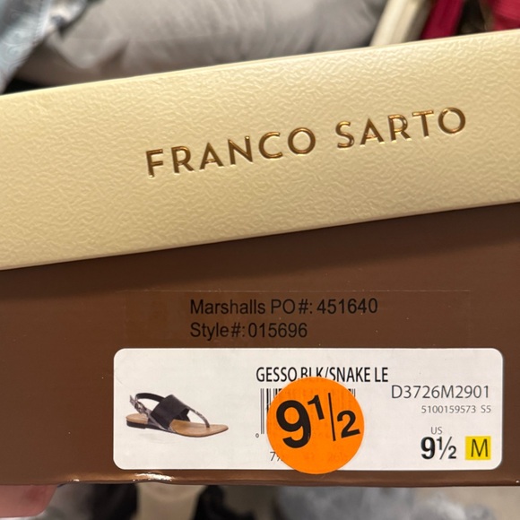 Franco Sarto Women’s Thong Sandals Size 9.5 - Picture 3 of 3